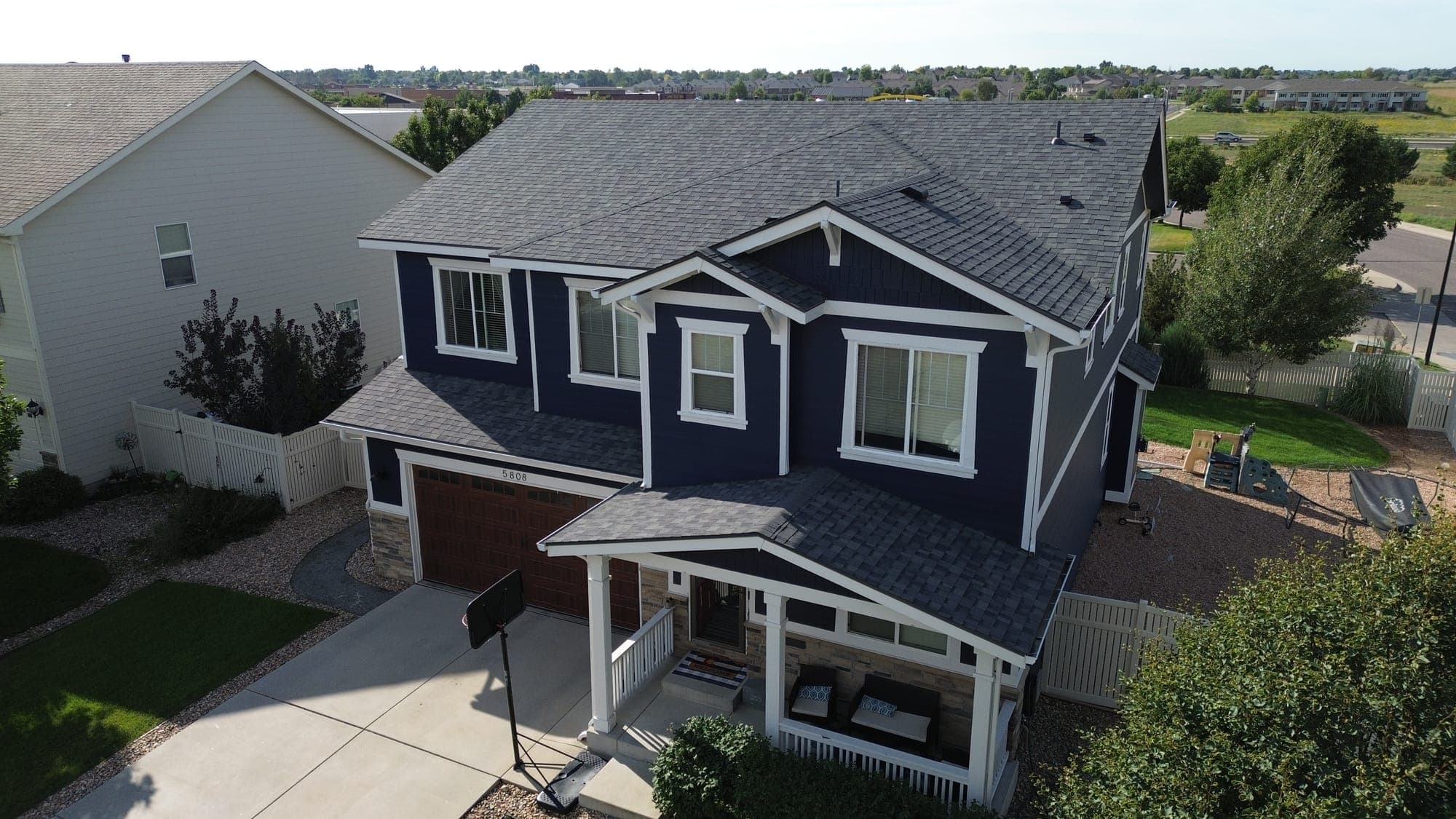 Completed Upstream Roofers roof replacement